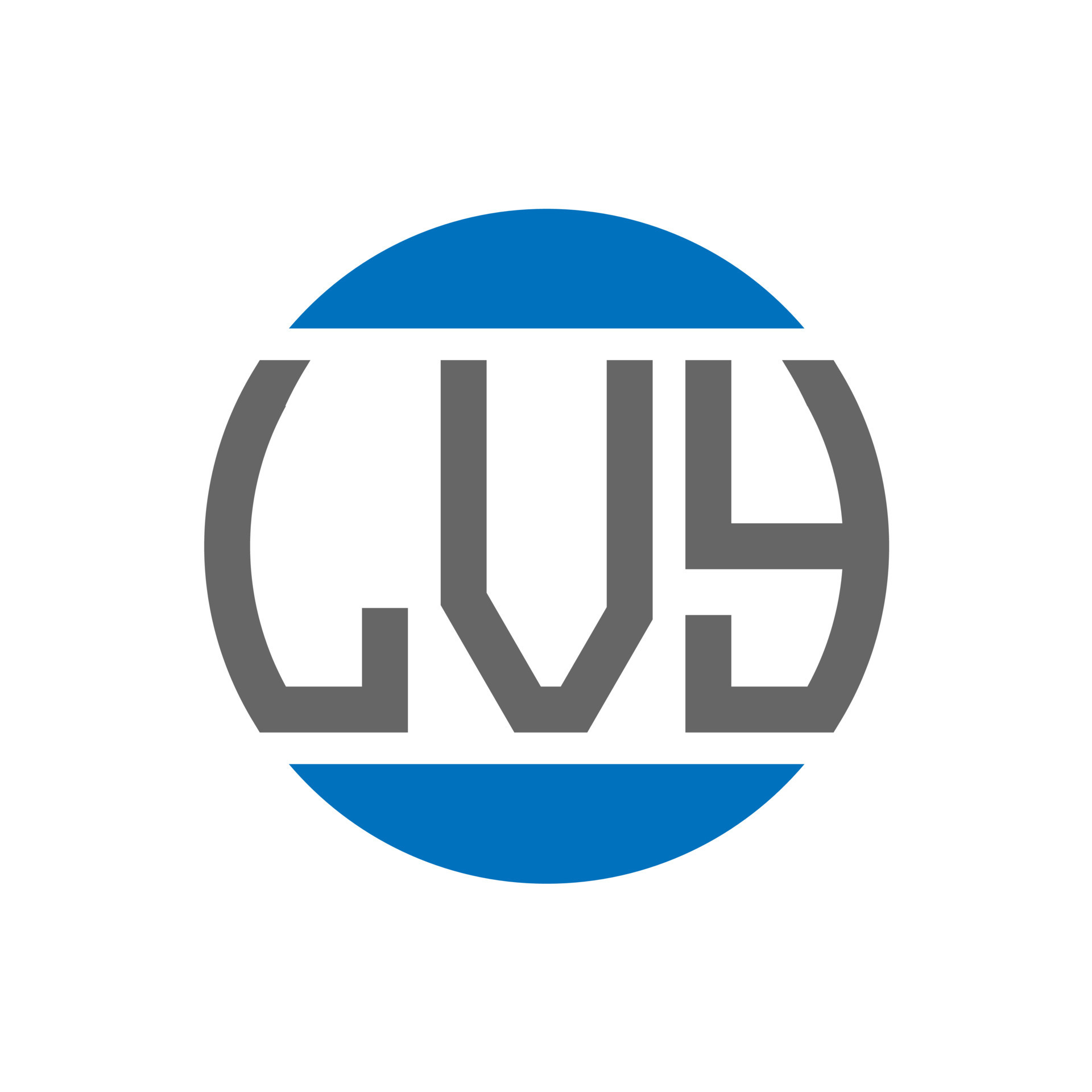 LVY letter logo design on white background. LVY creative initials