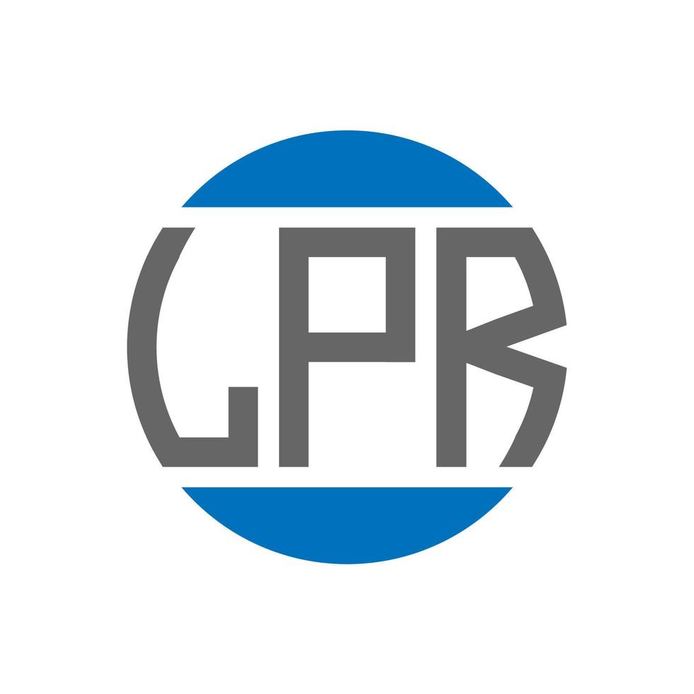LPR letter logo design on white background. LPR creative initials ...