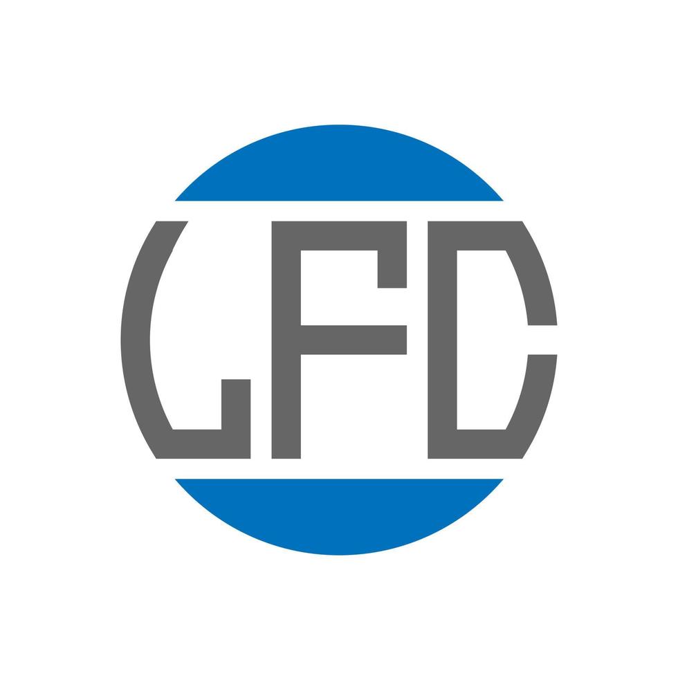 LFC letter logo design on white background. LFC creative initials