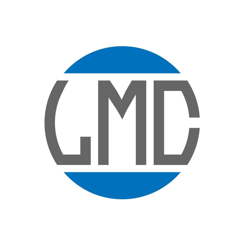 LMC letter logo design on white background. LMC creative initials circle logo concept. LMC letter design. vector