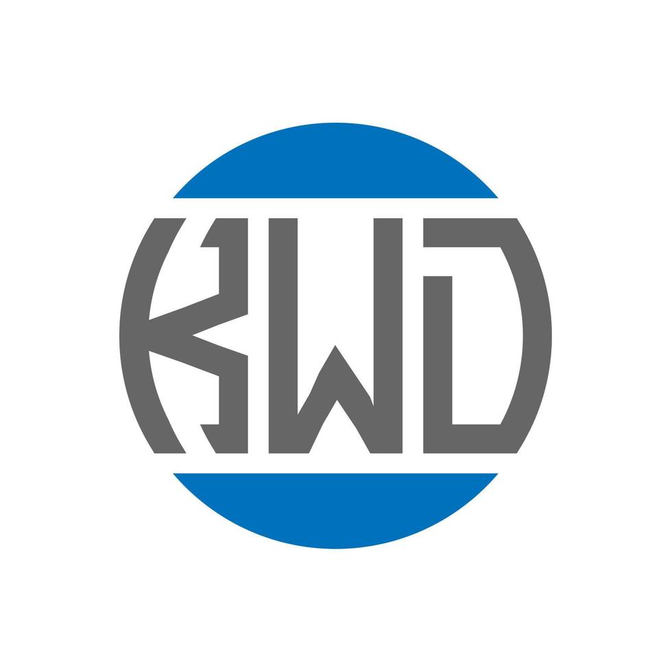 KWD Letter Logo Design On White Background. Creative Initials KWD Letter Logo Design On White Background. Creative Initials