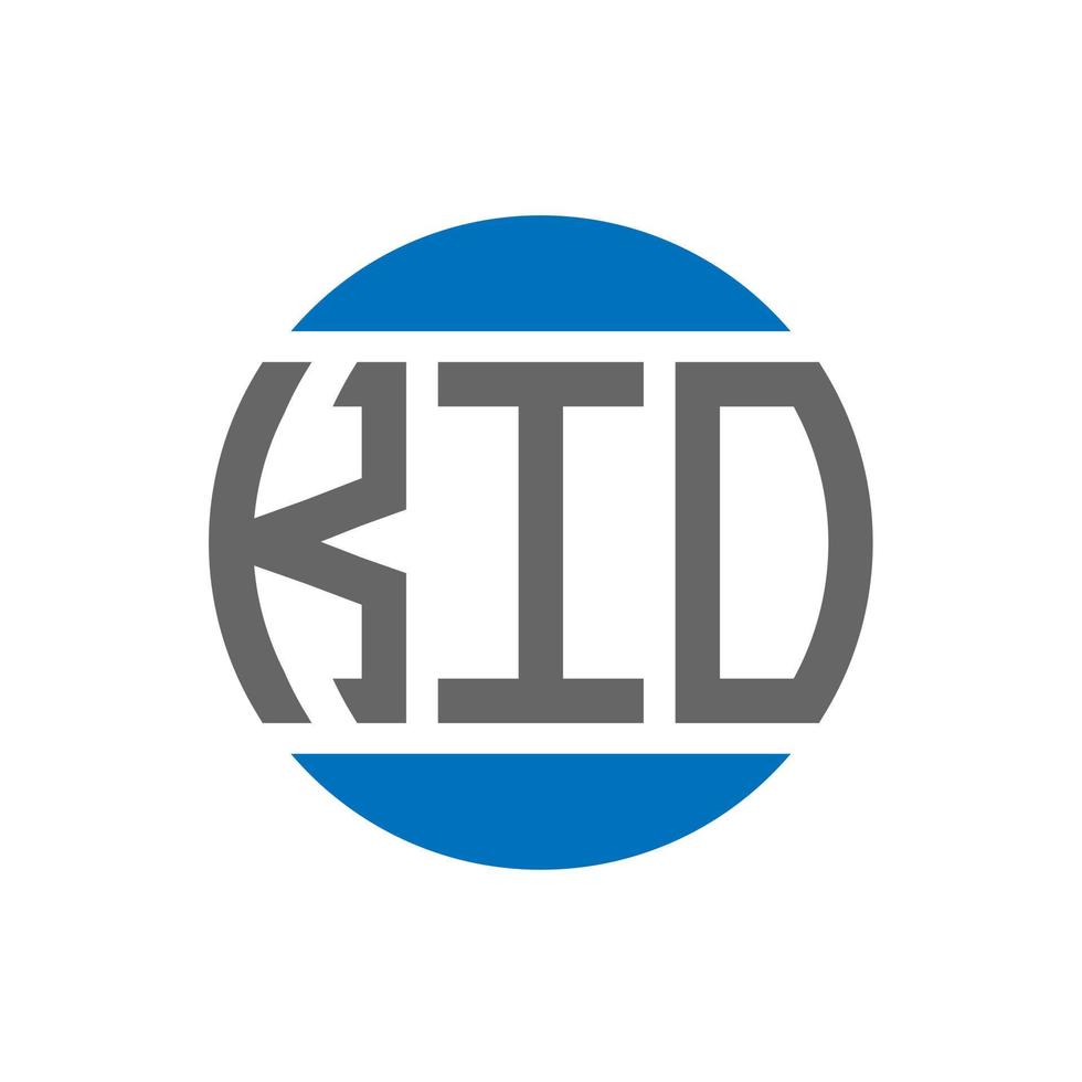 diseño del logotipo de la letra kio sobre fondo blanco. concepto de logotipo de círculo de iniciales creativas de kio. diseño de letras kio. vector