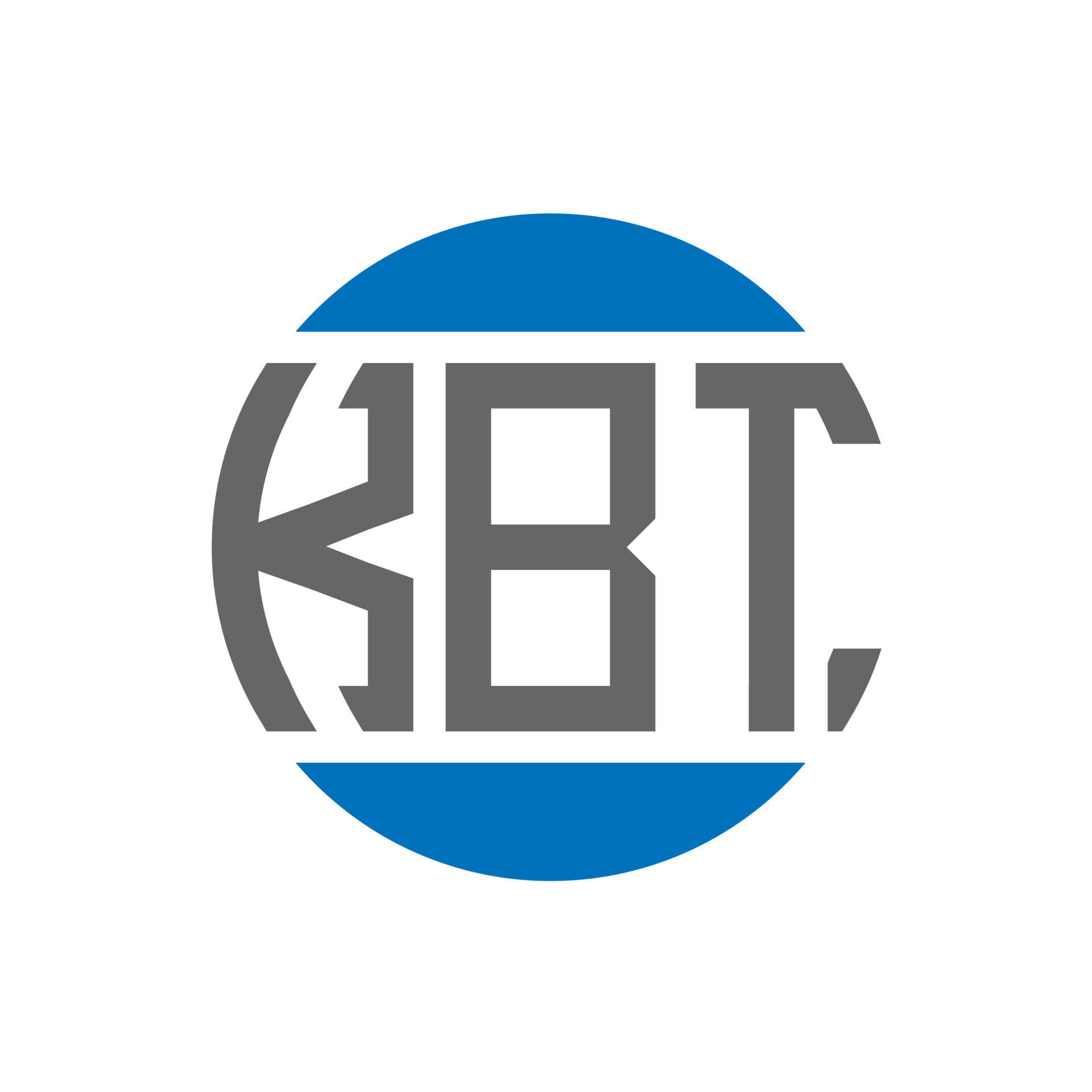 diseño de logotipo de letra kbt sobre fondo blanco. concepto de ...