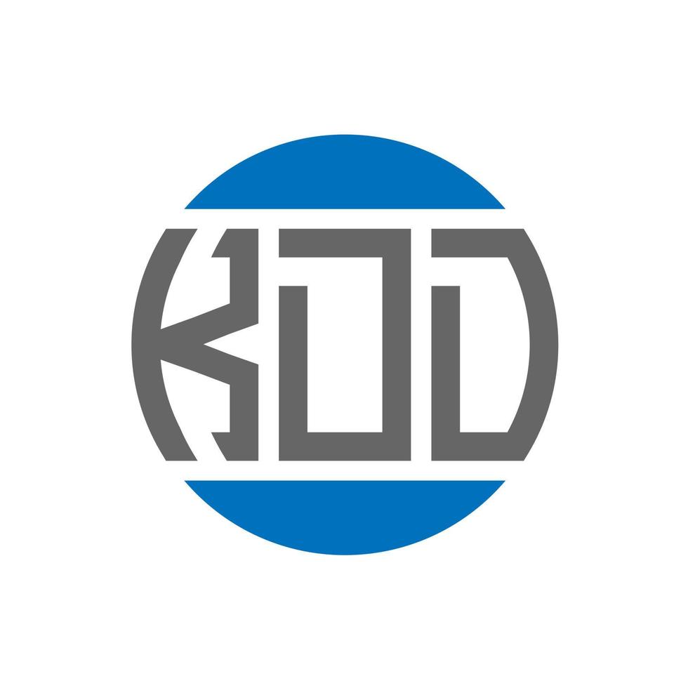 KDD letter logo design on white background. KDD creative initials circle logo concept. KDD letter design. vector