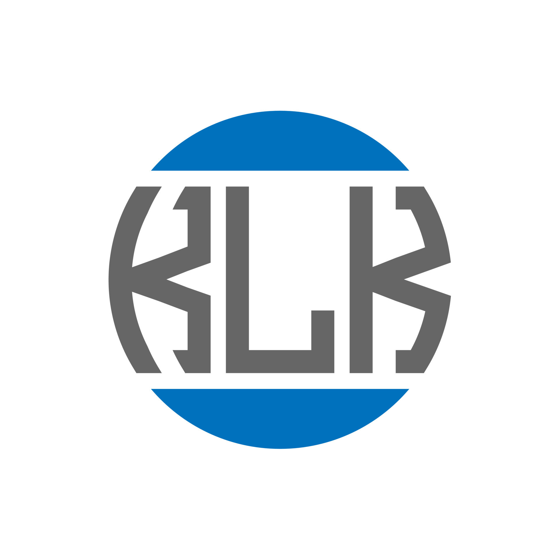 KLK triangle letter logo design with triangle shape. KLK triangle logo ...