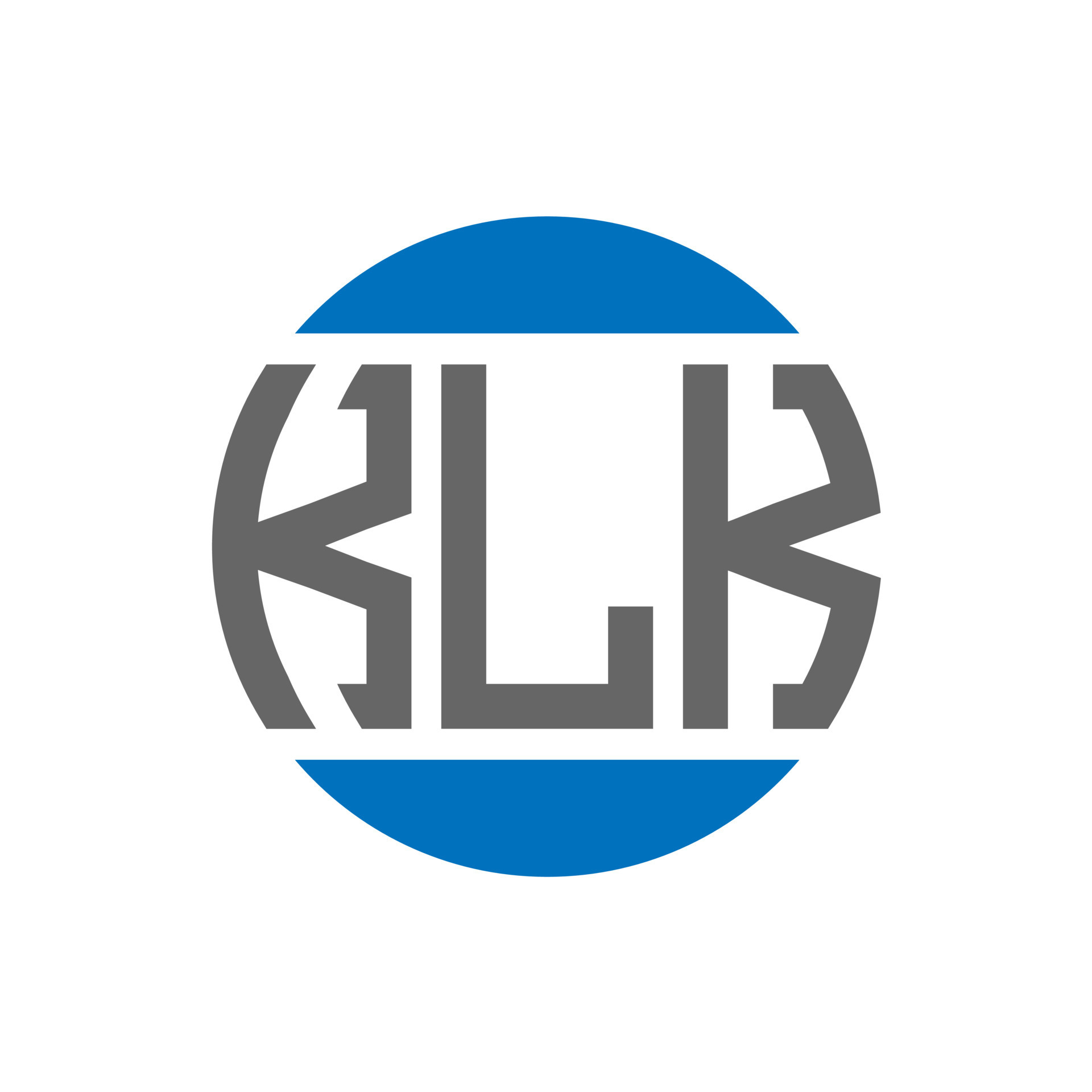 diseño de logotipo de letra klk sobre fondo blanco. concepto de