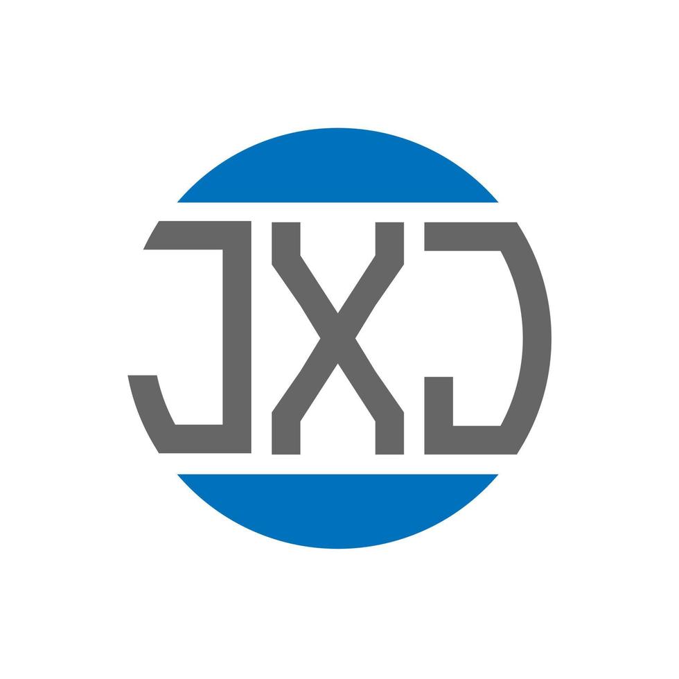 JXJ letter logo design on white background. JXJ creative initials circle logo concept. JXJ letter design. vector
