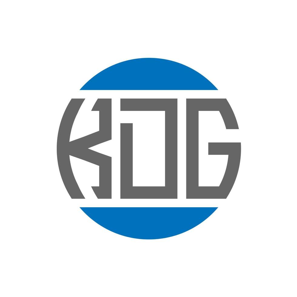 KDG letter logo design on white background. KDG creative initials circle logo concept. KDG letter design. vector