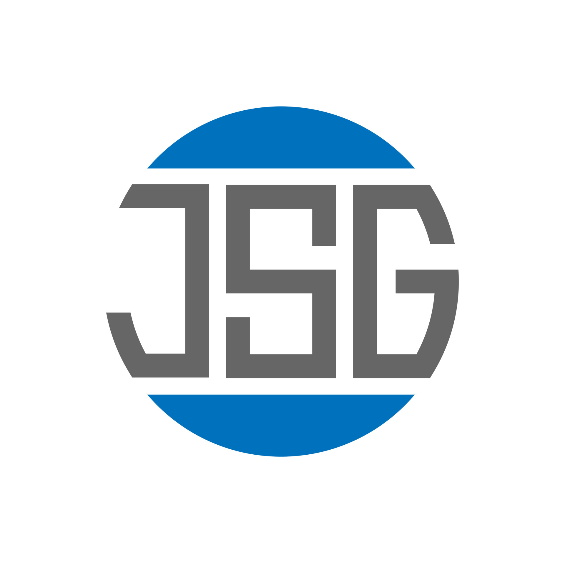 JSG letter logo design on white background. JSG creative initials