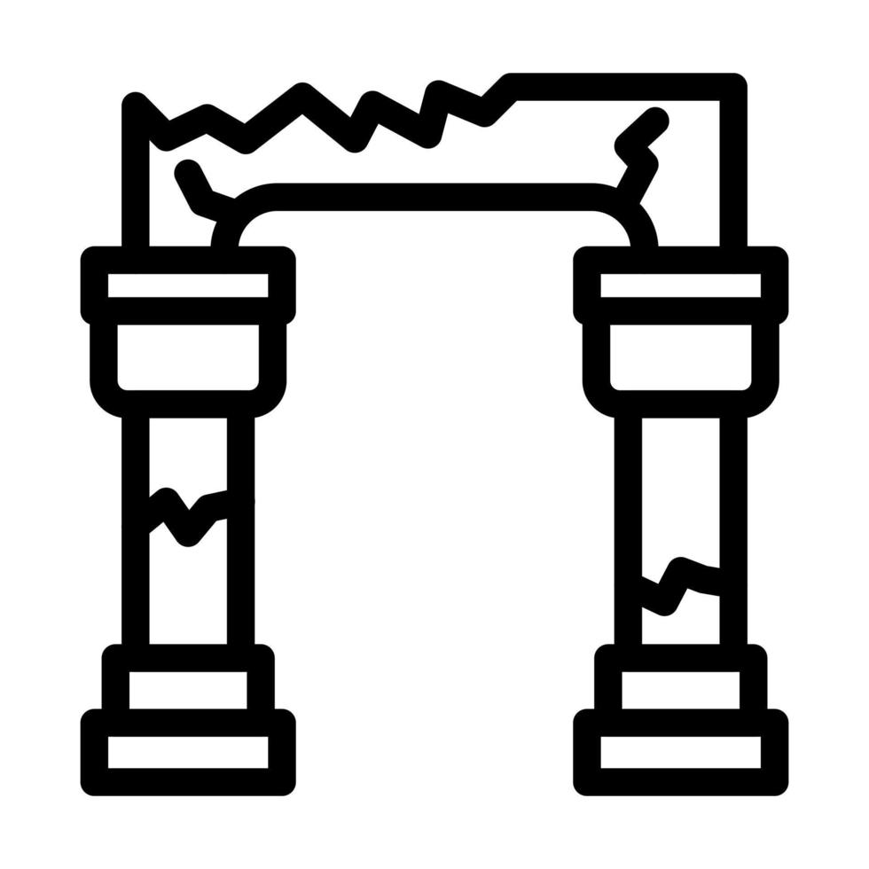 diseño de icono de columna vector