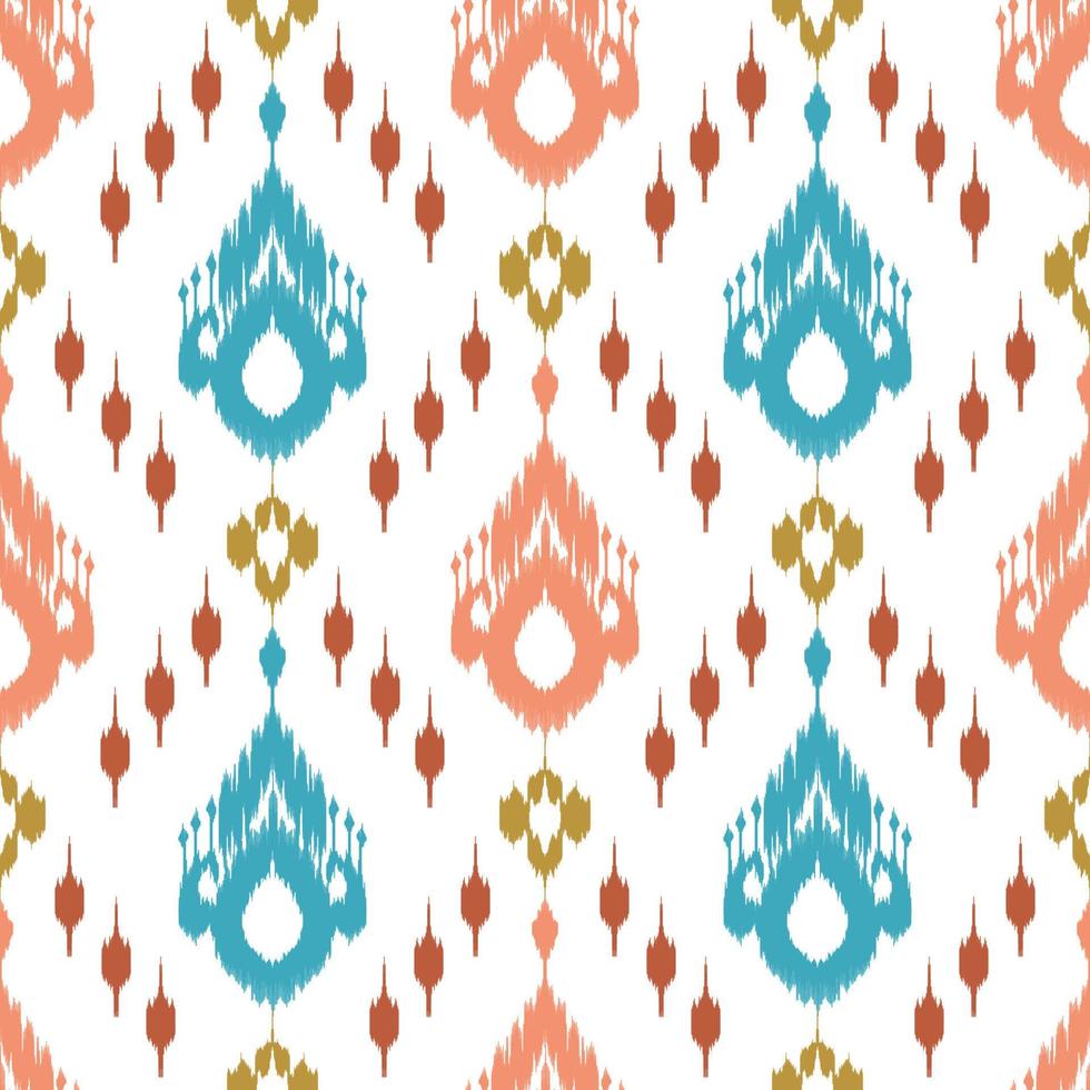 diseño de decoración de patrones sin fisuras étnicos ikat. alfombra de tela azteca boho mandalas papel tapiz textil. adornos de motivos nativos tribales vector de bordado tradicional afroamericano