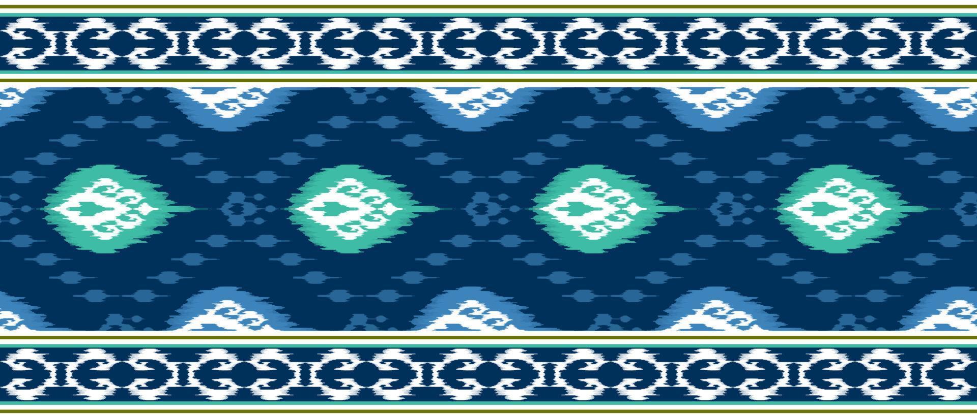 diseño de decoración de patrones sin fisuras étnicos ikat. alfombra de tela azteca boho mandalas papel tapiz textil. adornos de motivos nativos tribales vector de bordado tradicional afroamericano