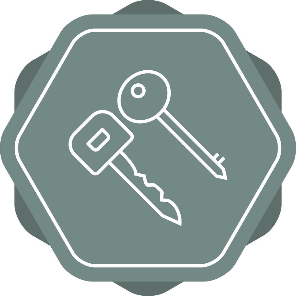 Keys Line Icon vector