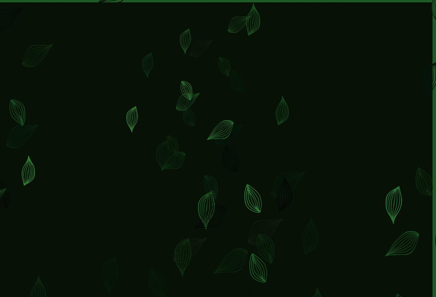 Light Green vector doodle template.