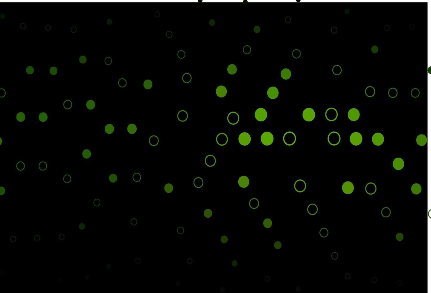 Dark Green vector texture with disks.