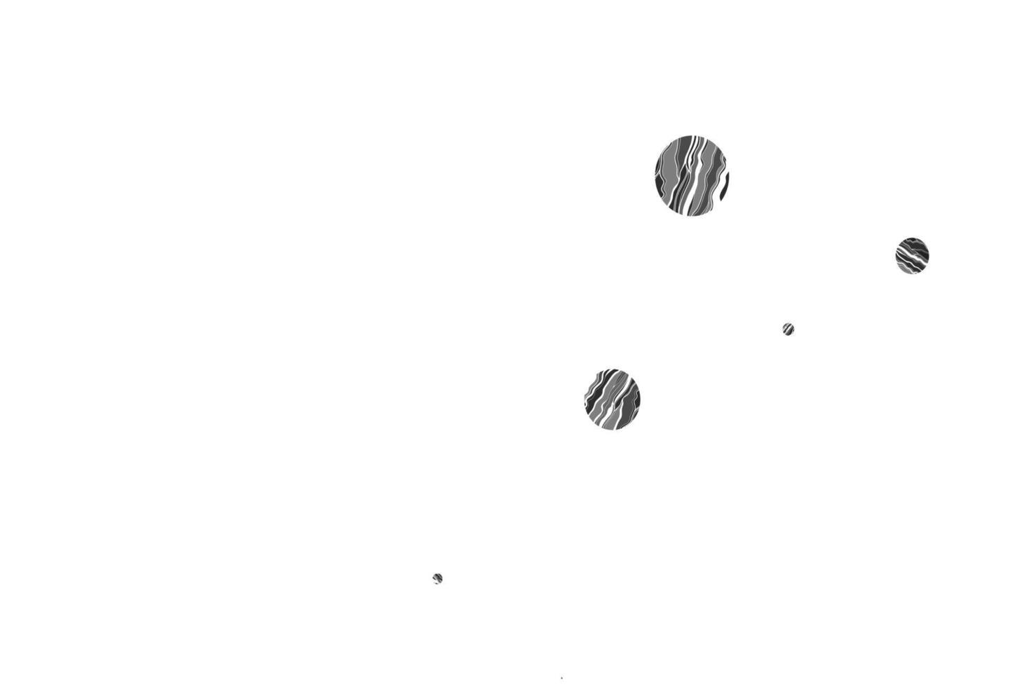 plantilla de vector negro claro con círculos.