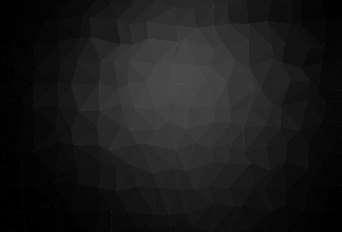 Dark Black vector abstract mosaic pattern.