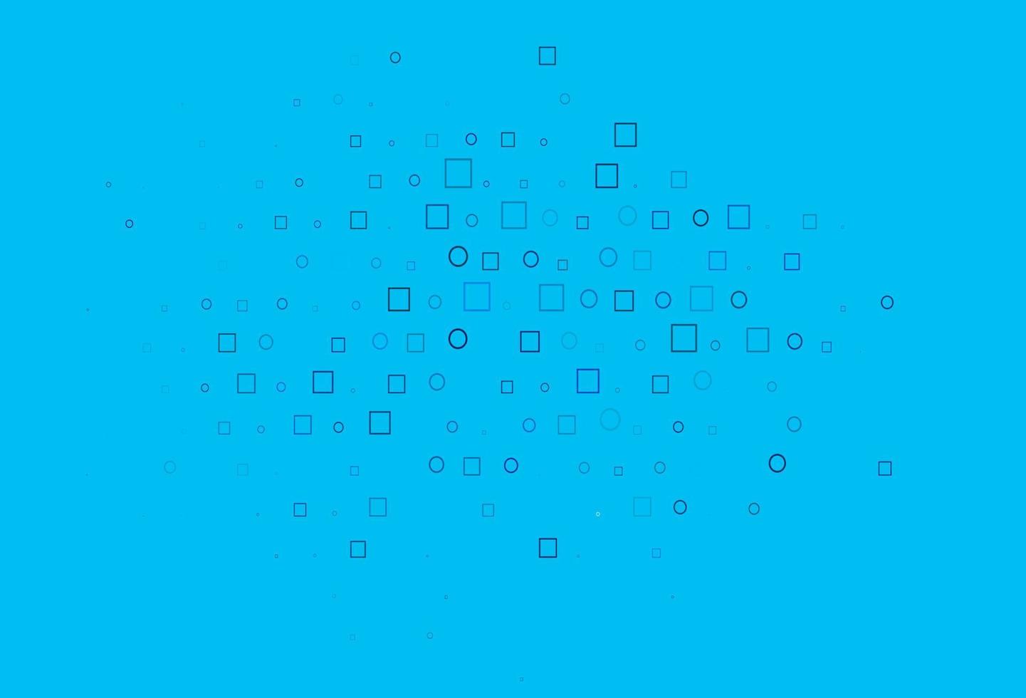 Light BLUE vector layout with circle spots, cubes.