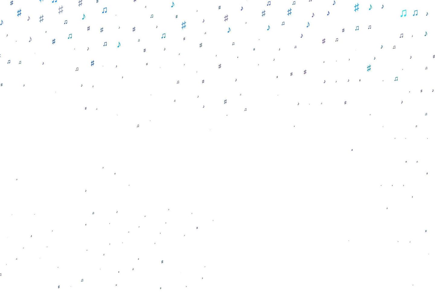 Light Multicolor, Rainbow vector background with music symbols.