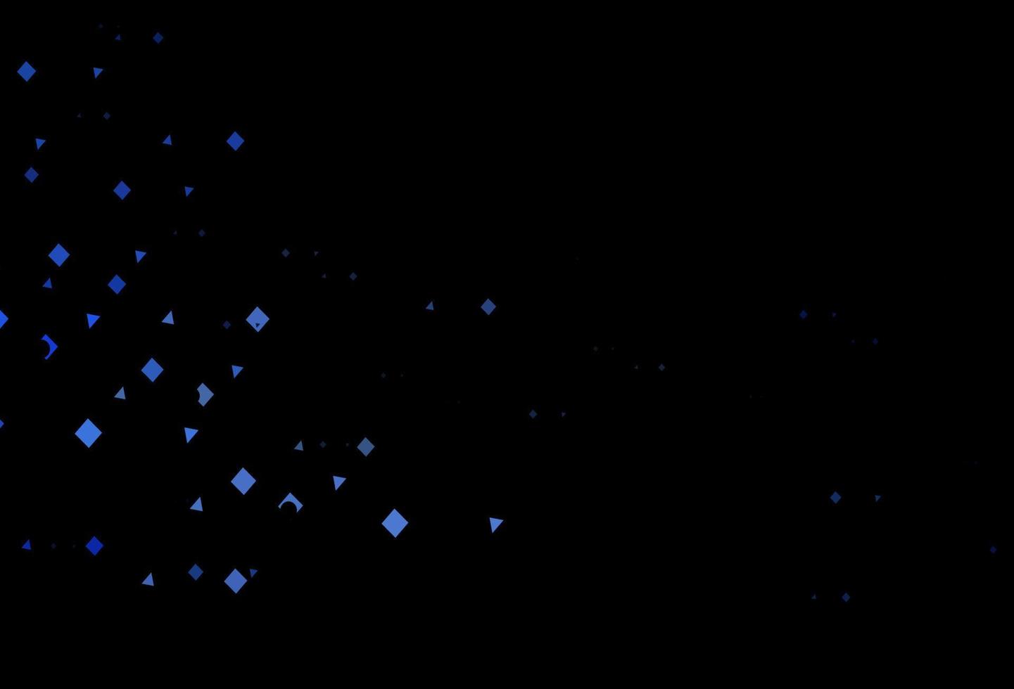 Dark blue vector texture in poly style with circles, cubes.