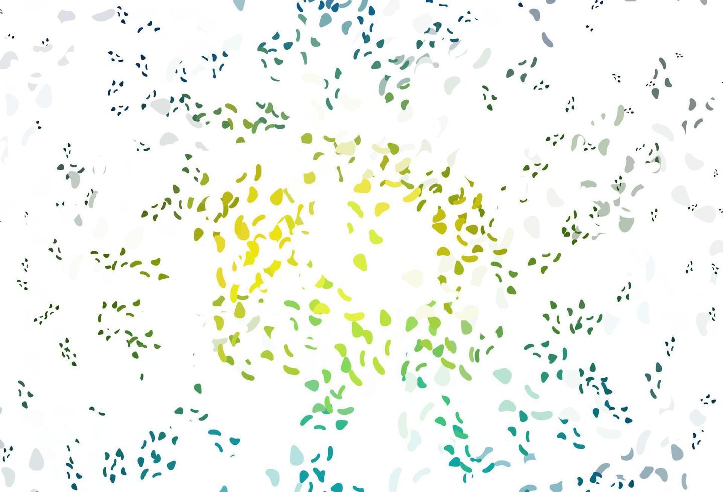 Light blue, yellow vector pattern with chaotic shapes.