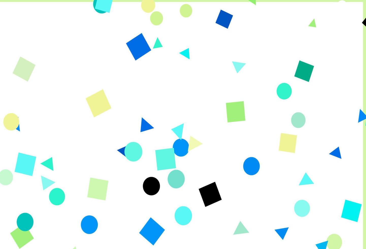 Light Blue, Yellow vector cover in polygonal style with circles.