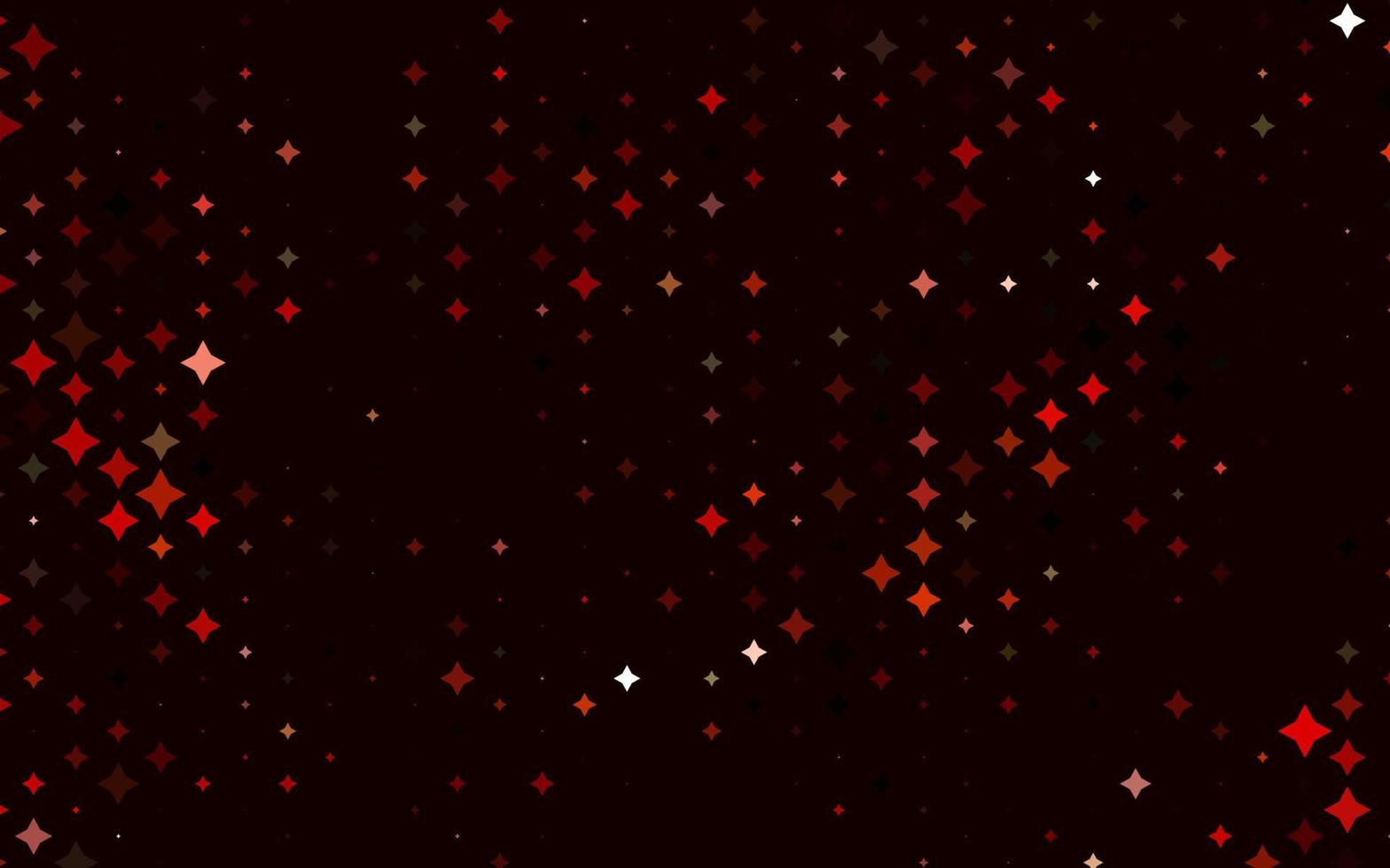 diseño de vector rojo claro, amarillo con estrellas brillantes.