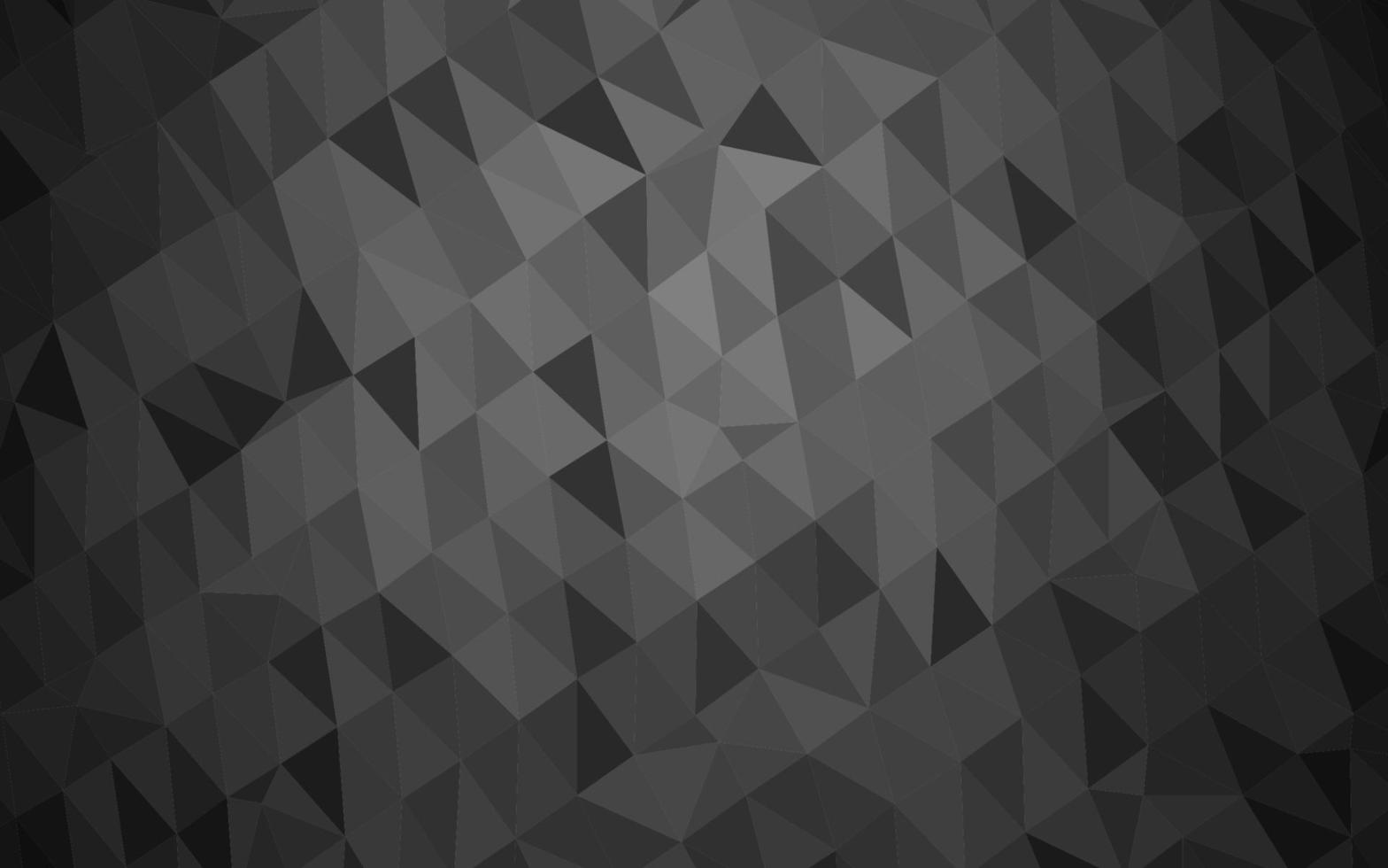 Plantilla de triángulo borroso de vector gris plateado oscuro.