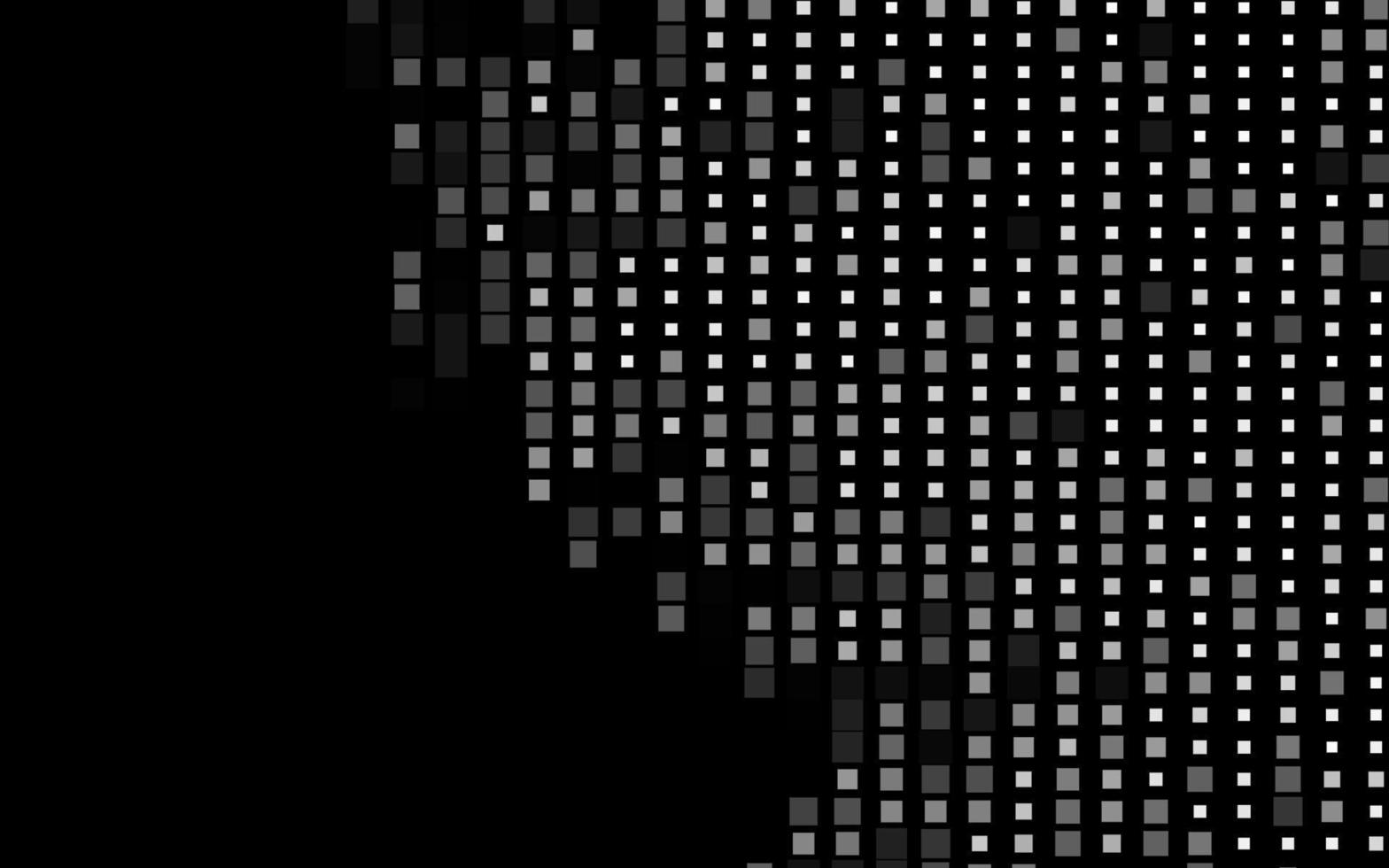 plata oscura, textura vectorial gris en estilo rectangular. vector