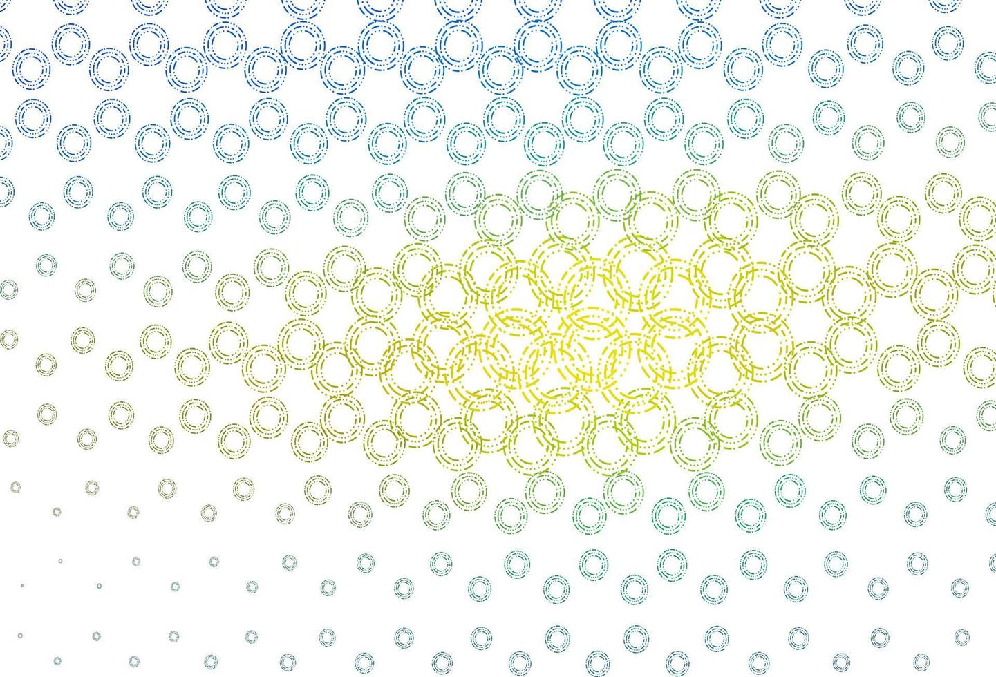 Light blue, yellow vector cover with spots.