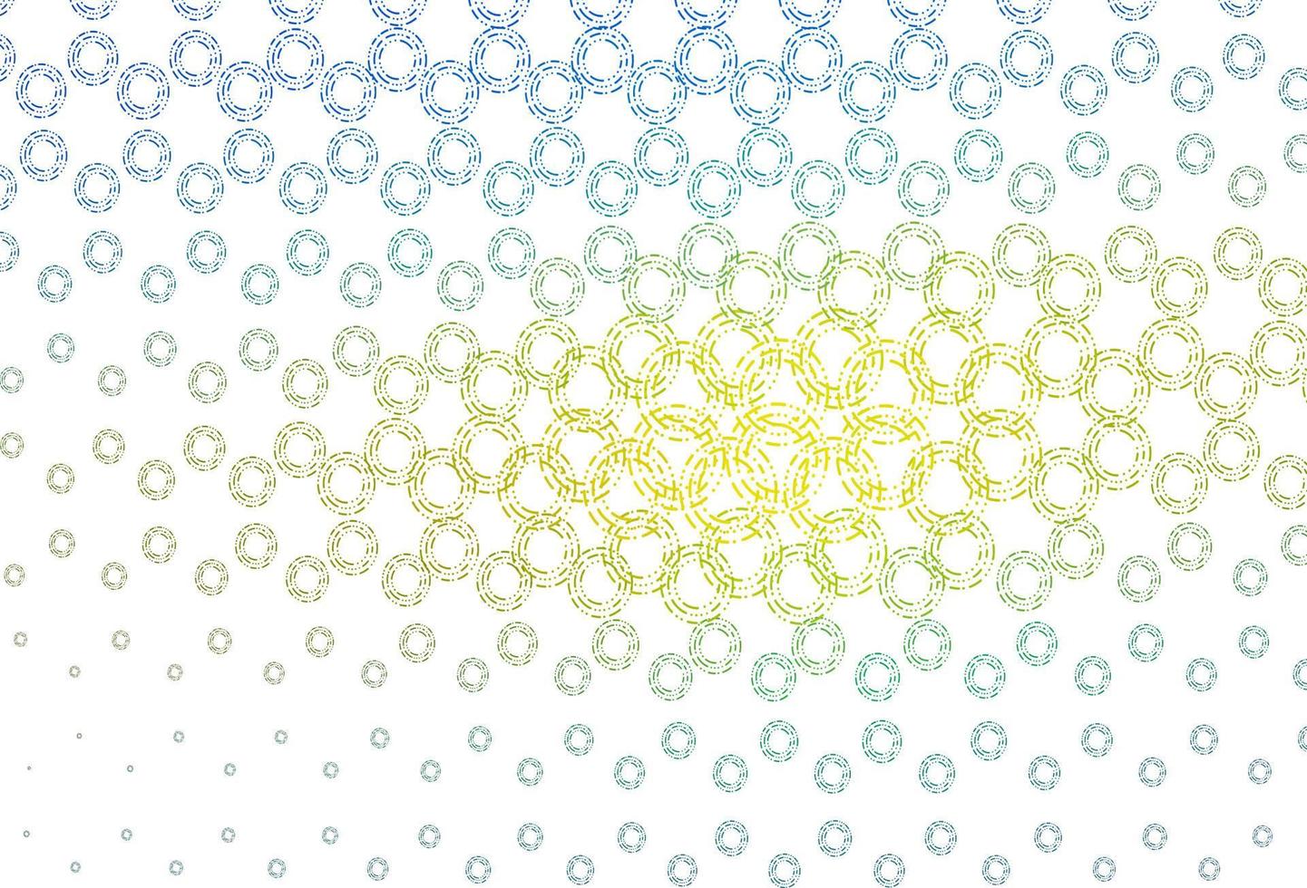 Light blue, yellow vector cover with spots.