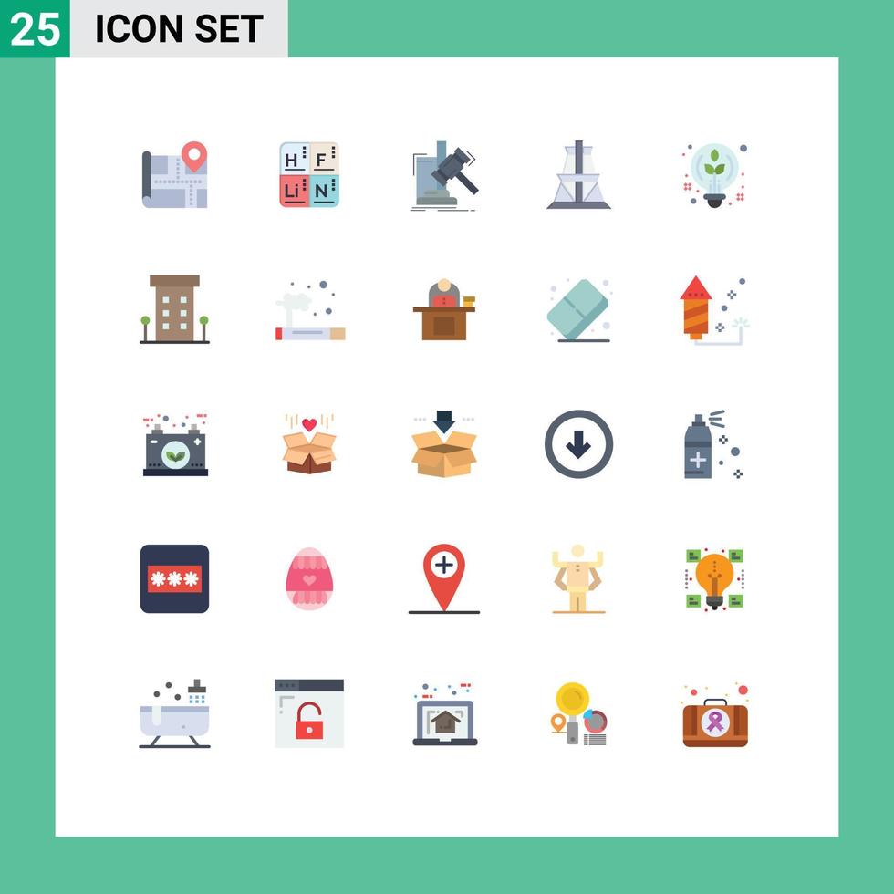 Set of 25 Modern UI Icons Symbols Signs for design transmission tower gavel transmission electrical Editable Vector Design Elements