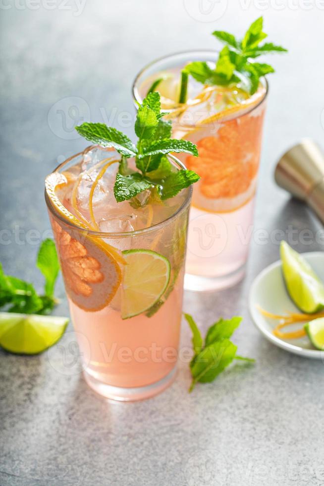 mojito de pomelo y lima foto