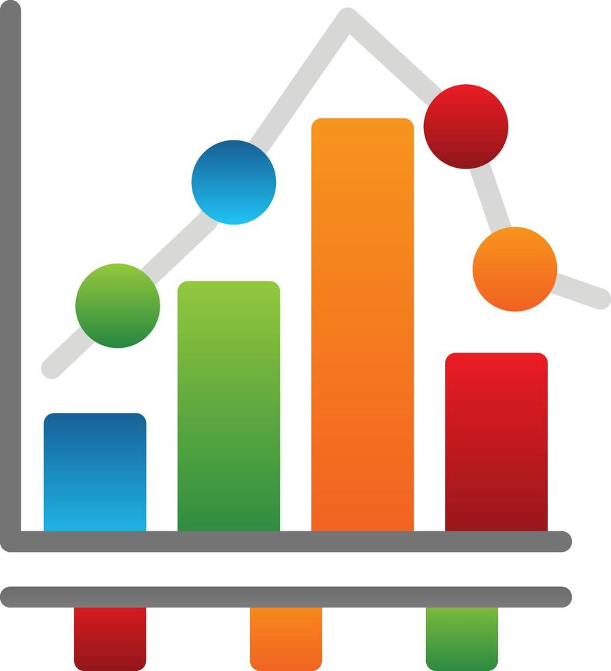 Bar Chart Vector Icon Design