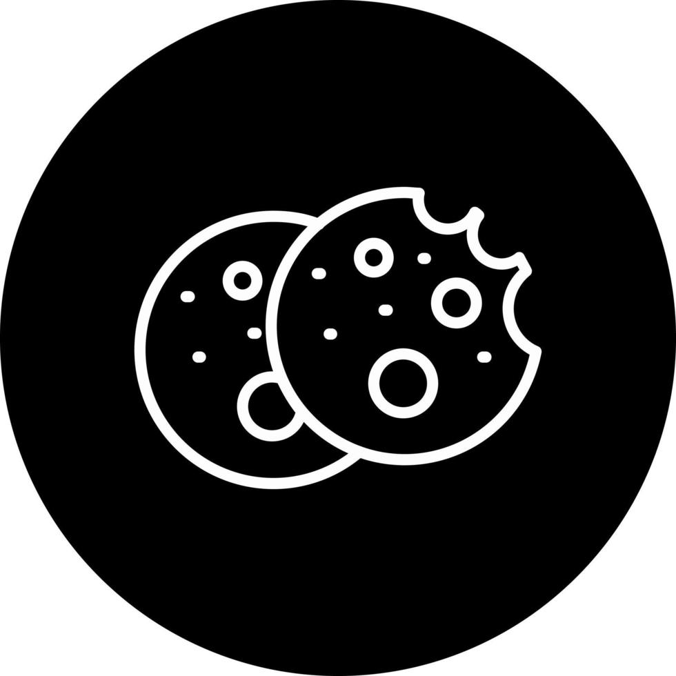 icono de vector de galletas