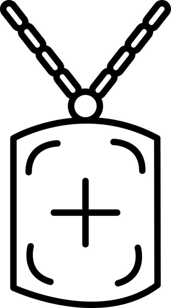 Military's Chain Line Icon vector