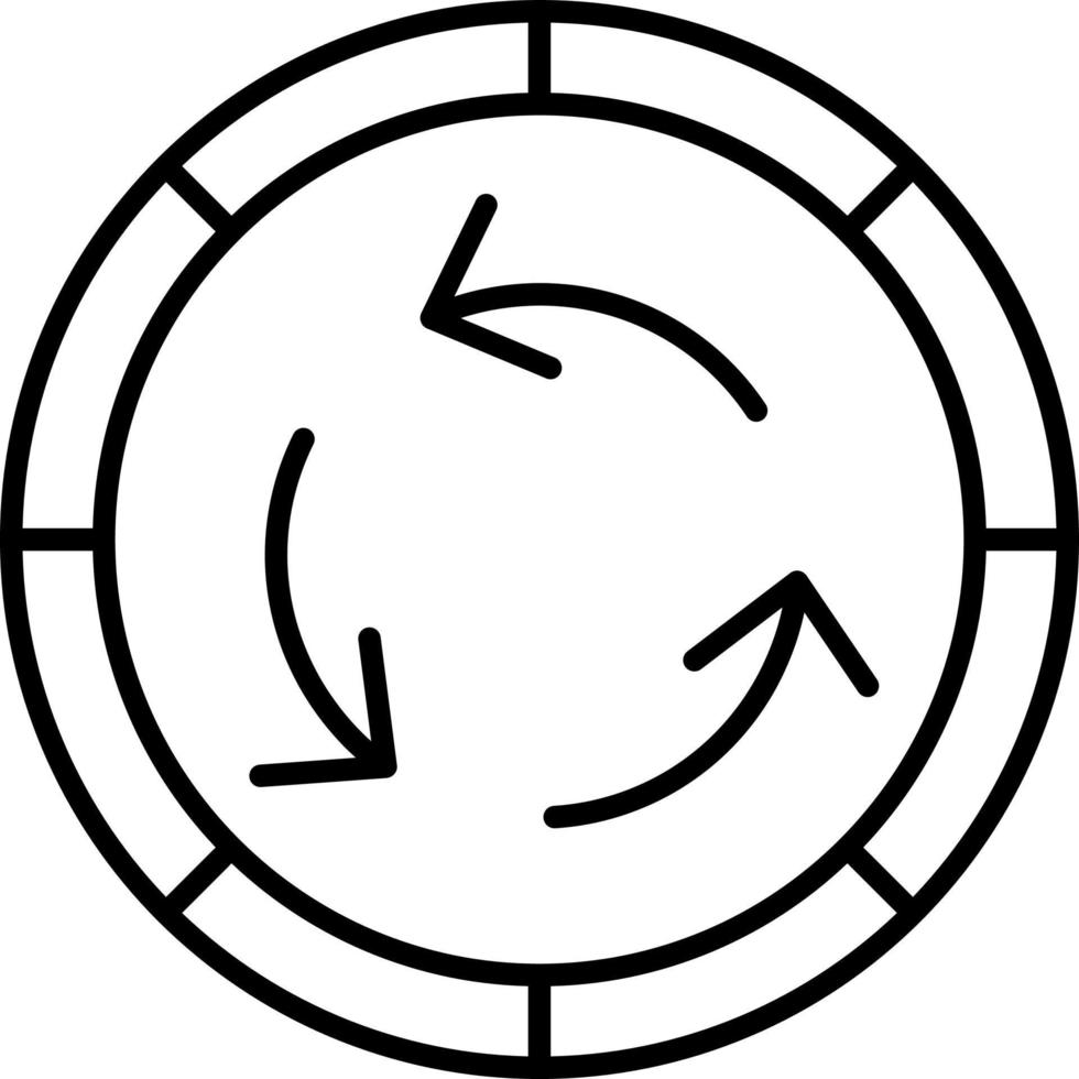 Recycle Line Icon vector