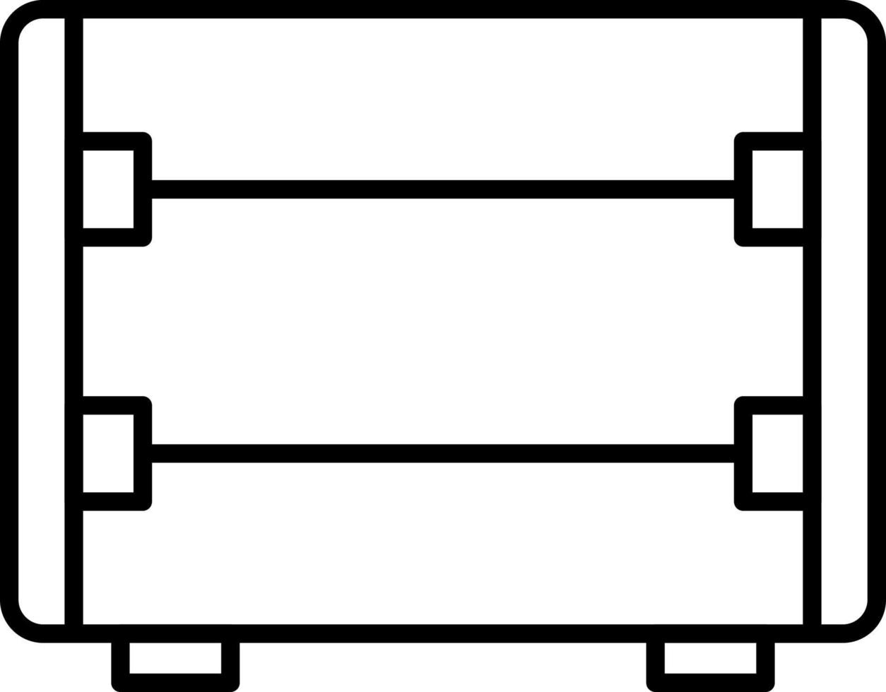 Carbon Heater Line Icon vector