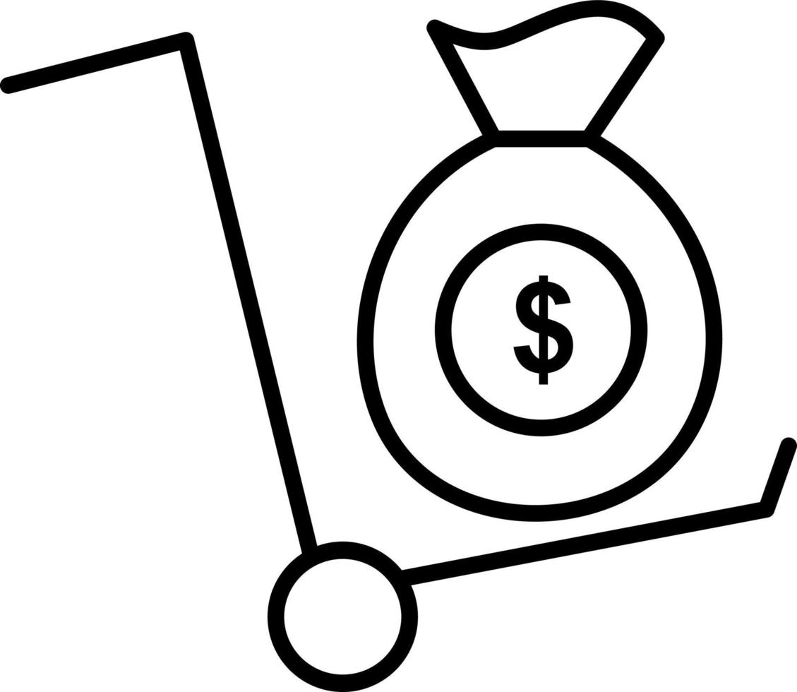 Money Transfer Line Icon vector