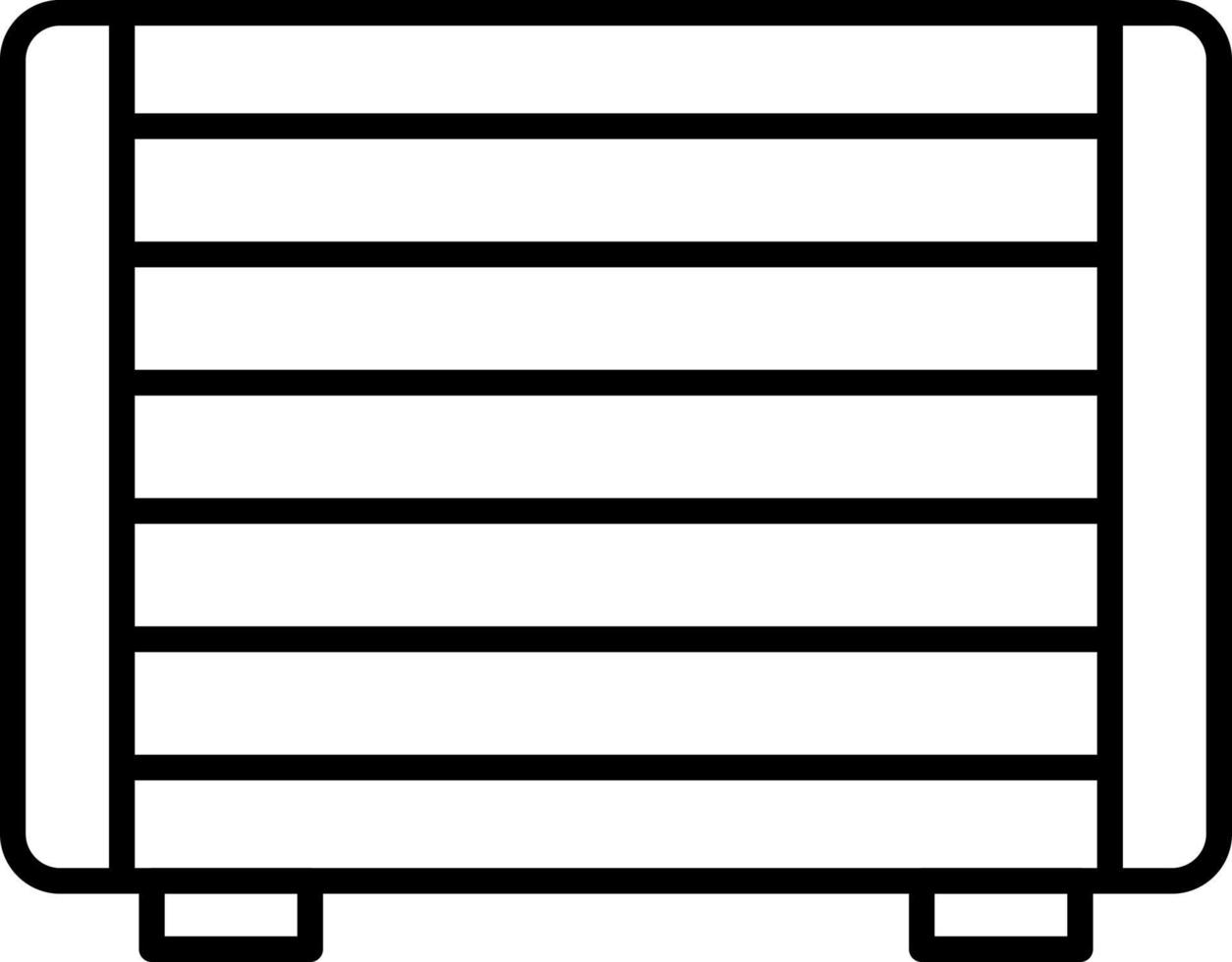 Gas Heater Line Icon vector