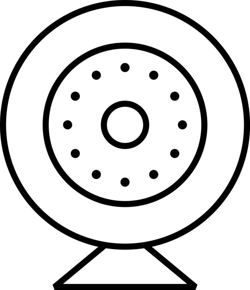 Security Camera Line Icon vector