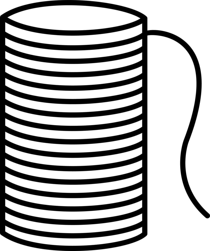 Thread Line Icon vector