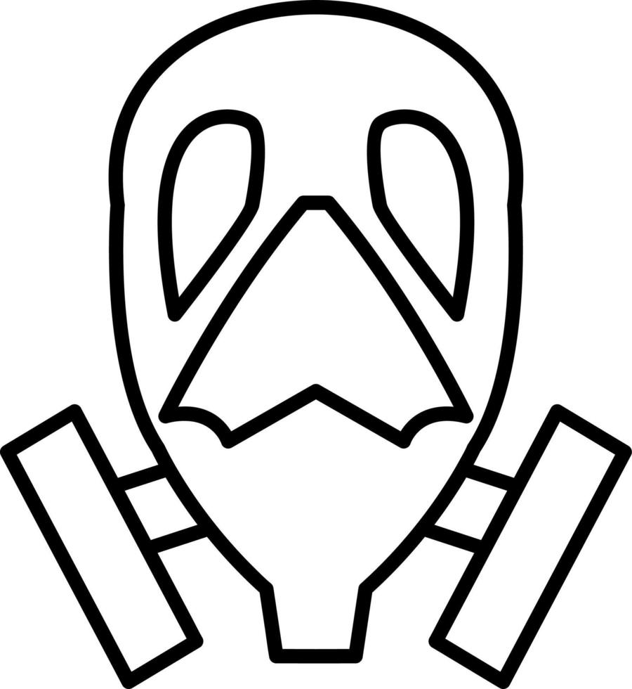 Oxygen Mask Line Icon vector