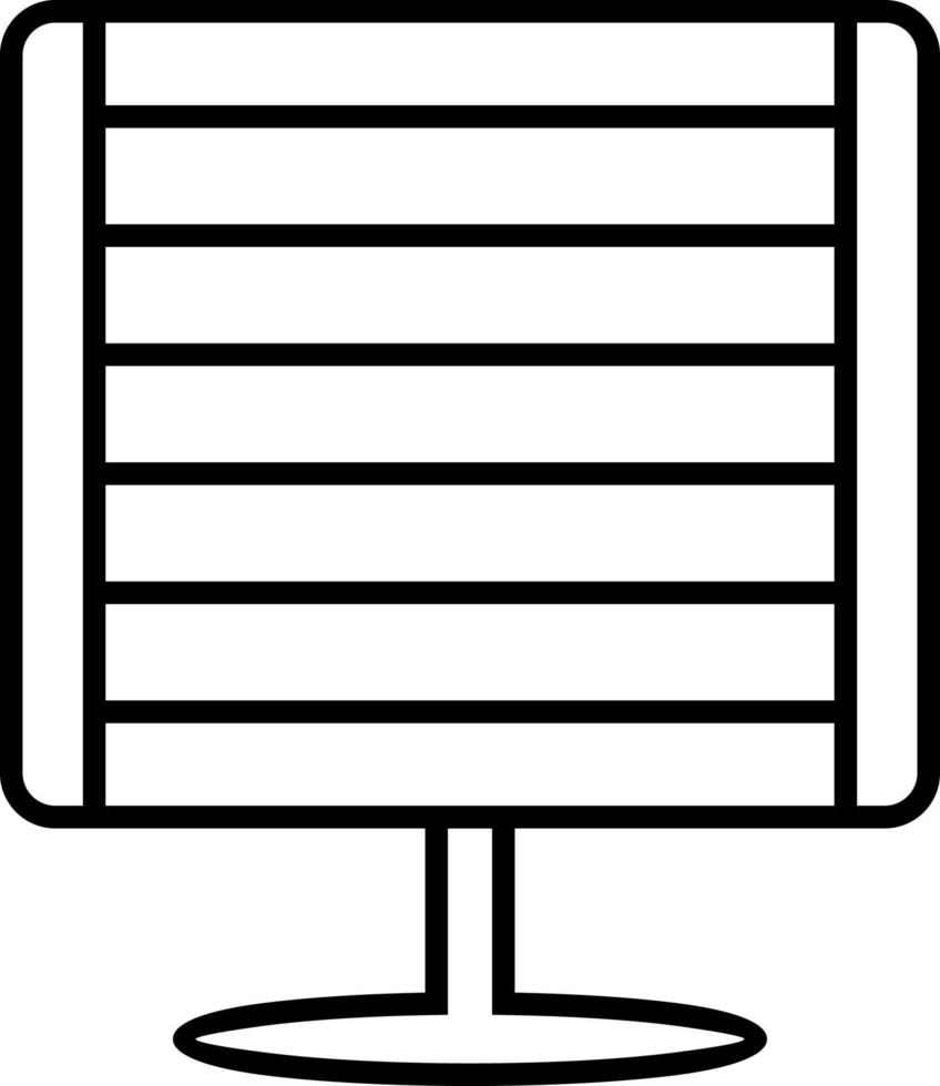 Infrared Heater Line Icon vector