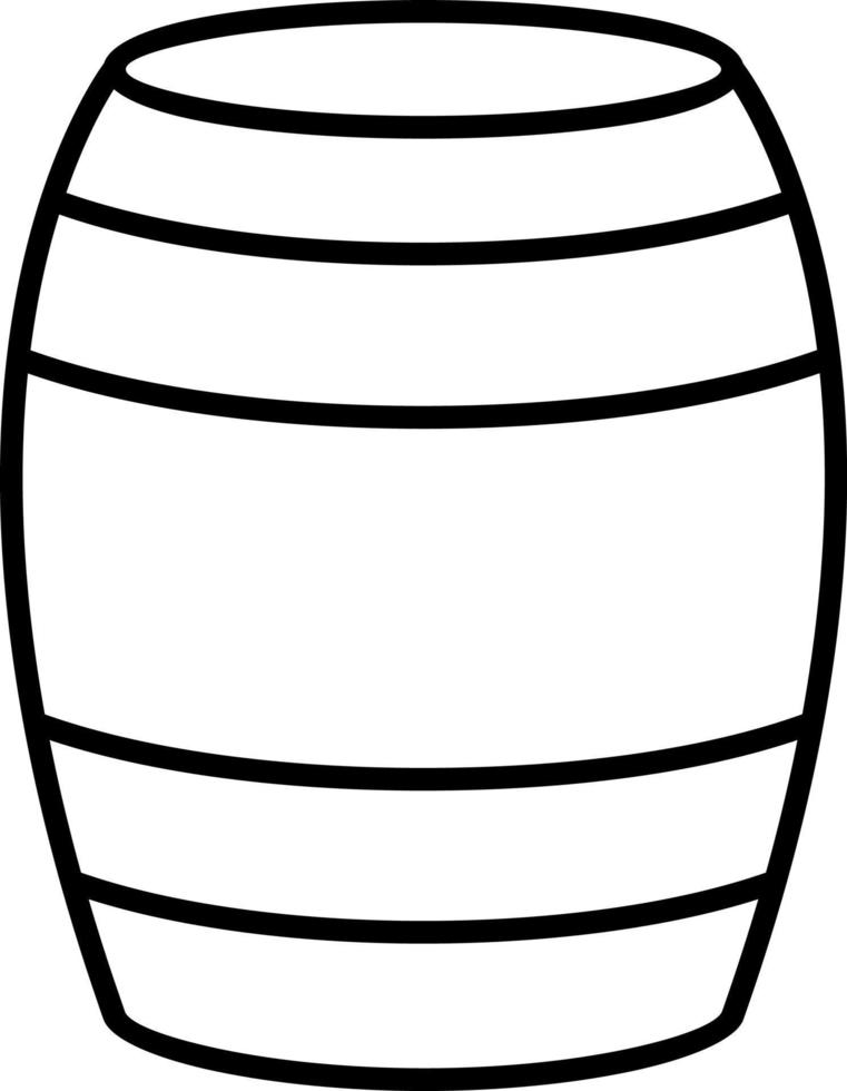 Barrel Line Icon vector