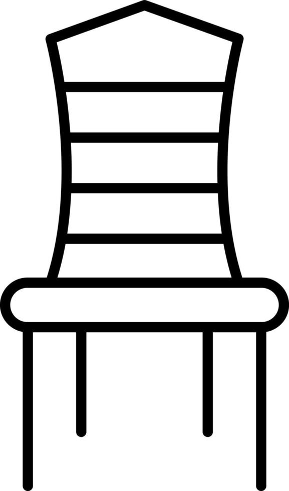 Conference Room Chair Line Icon vector