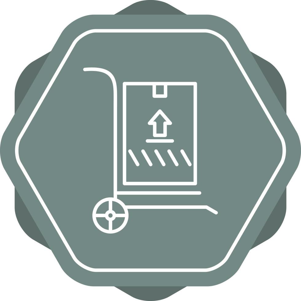 Roll Package Line Icon vector