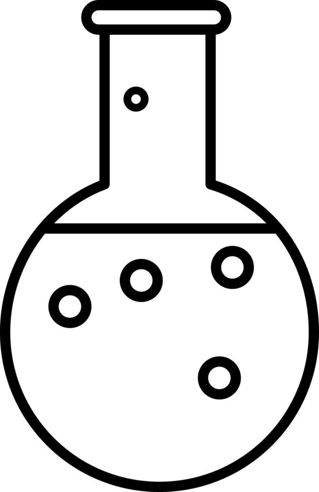 Chemical Flask Line Icon vector