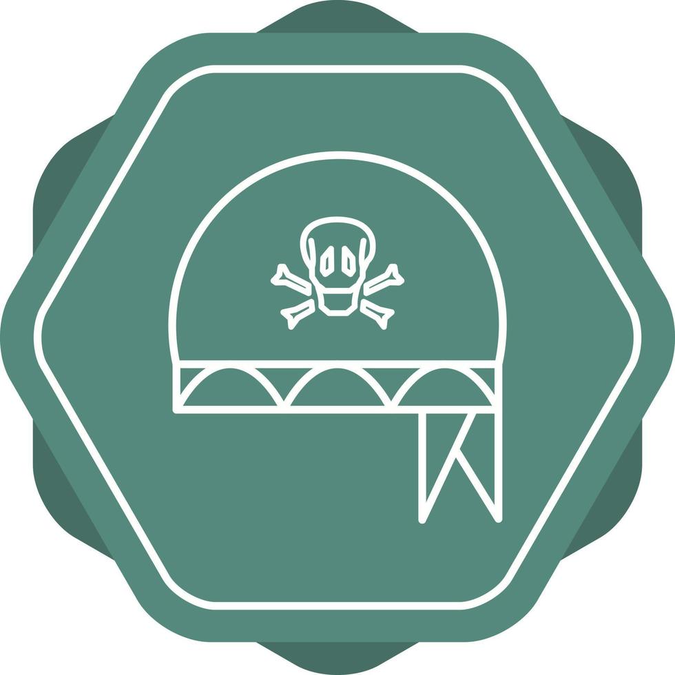 Pirate Bandana Line Icon vector