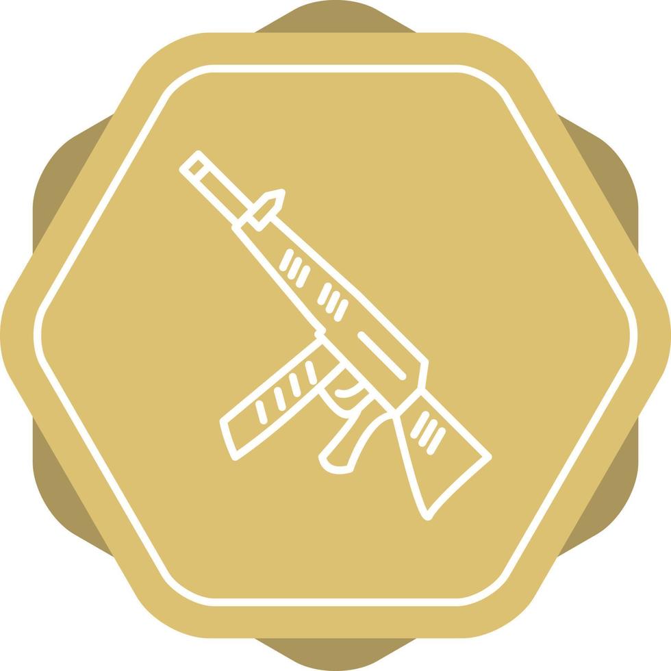 icono de línea de pistola vector